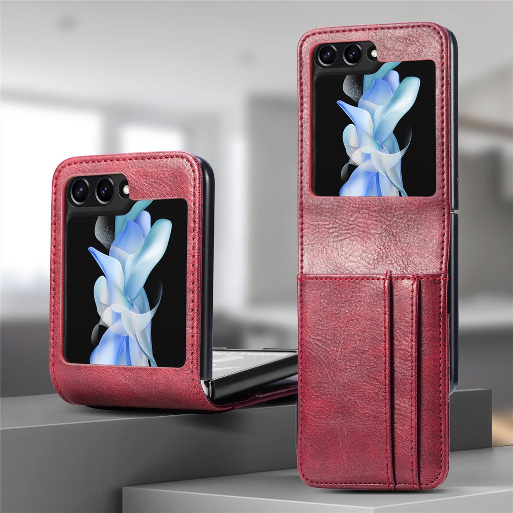Чехол-кошелек для Samsung Galaxy Z Flip7 Flip5 5G Flip6 Flip 5 7 6 Flip4 Flip3 Flip2 Flip 4 3 2 1 Держатель для карт Кожаная сумка