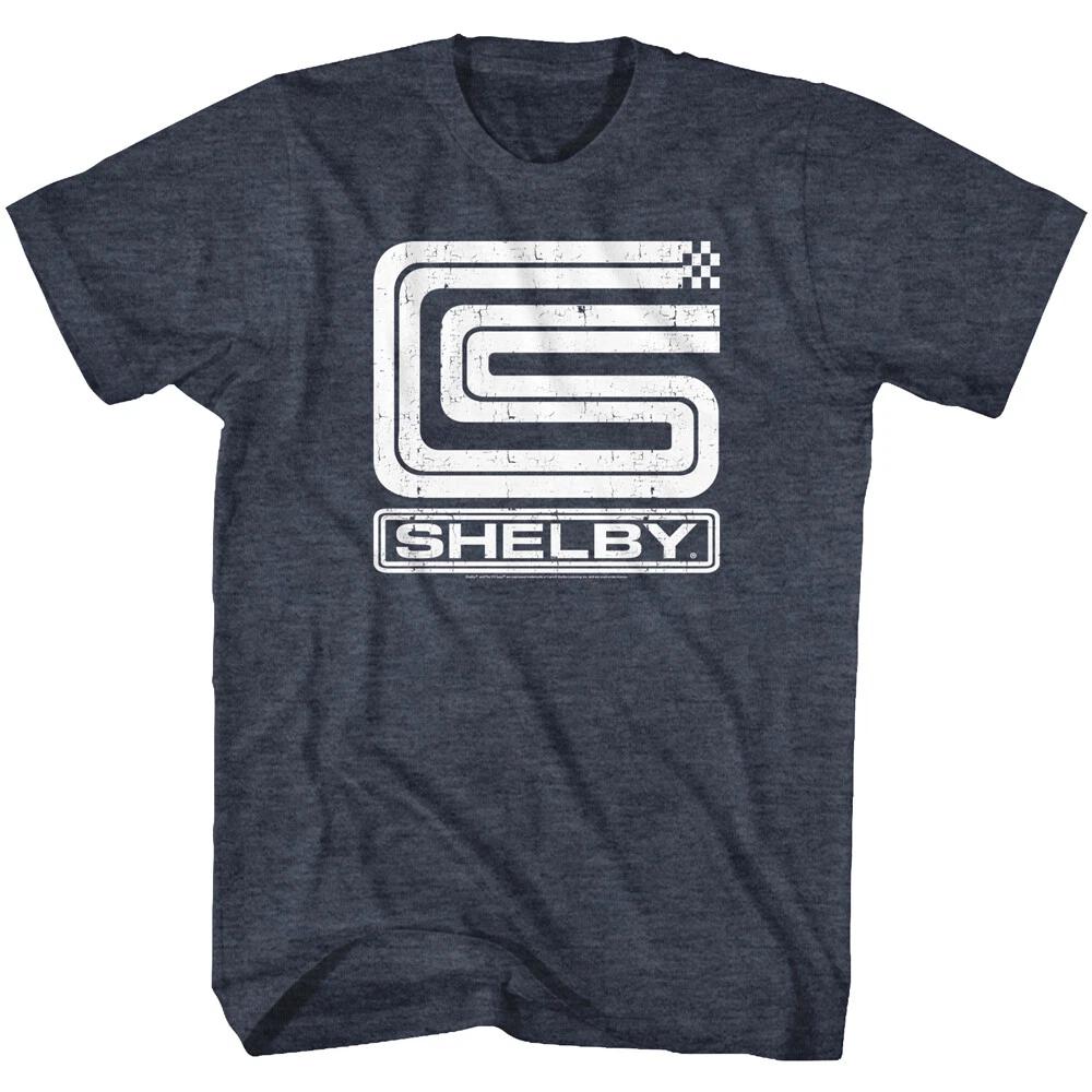 Мужская футболка Carroll Shelby American Muscle Car с клетчатым флагом и логотипом CS Shelby