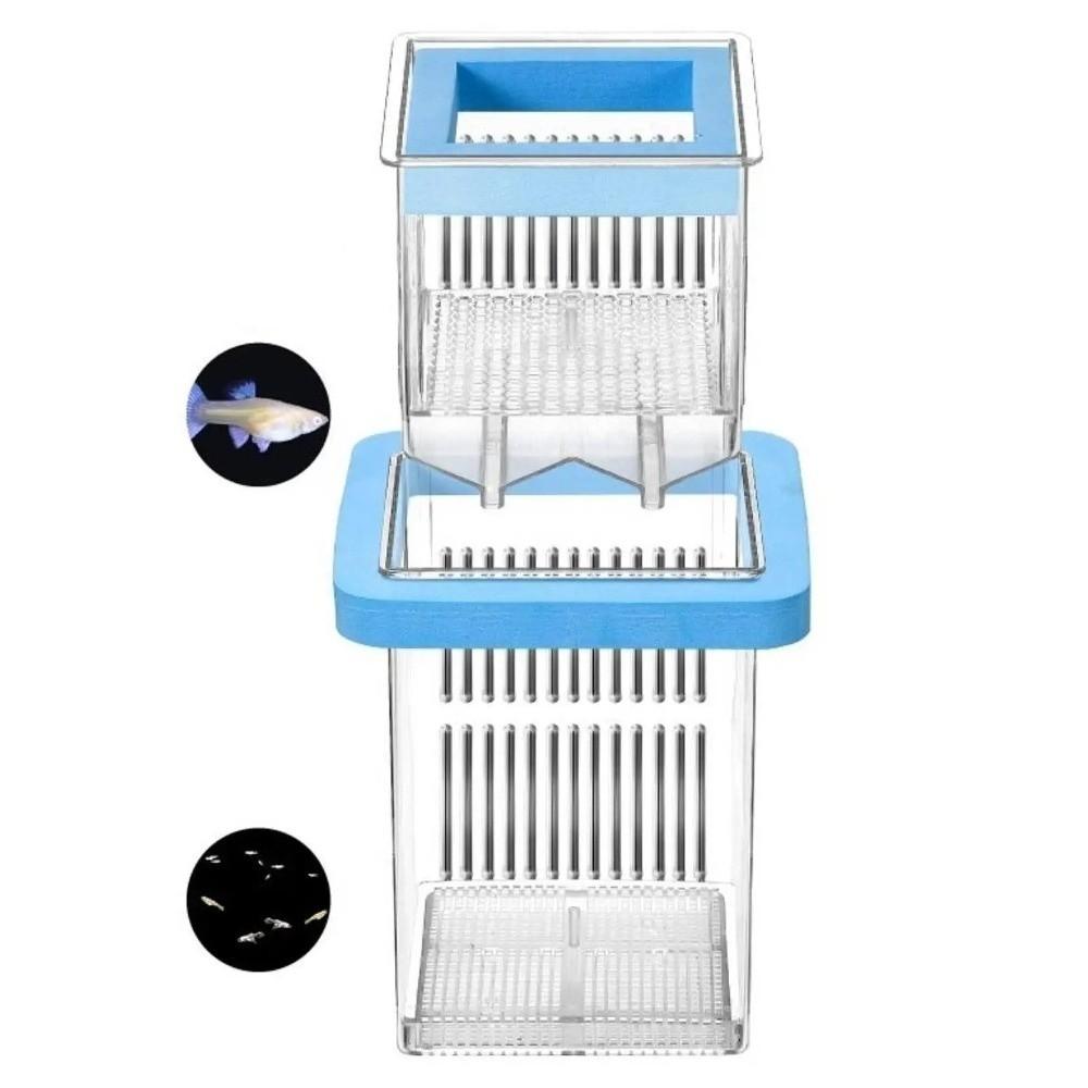 Permeable Floating Hatching Box Transparent Fish Tank Divider Mother Fish Incubator  For Small Fish