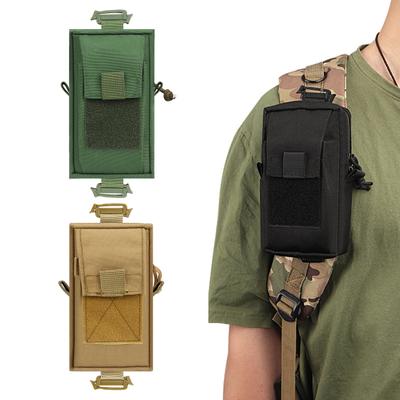 Тактический чехол для аксессуаров Molle, рюкзак, сумка для крепления на плечевом ремне с карманом на двойной молнии, тактический Molle