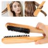 Double Brushes Hair Straightener Comb Wooden Hairdressing Comb New V-shaped Clamp Comb