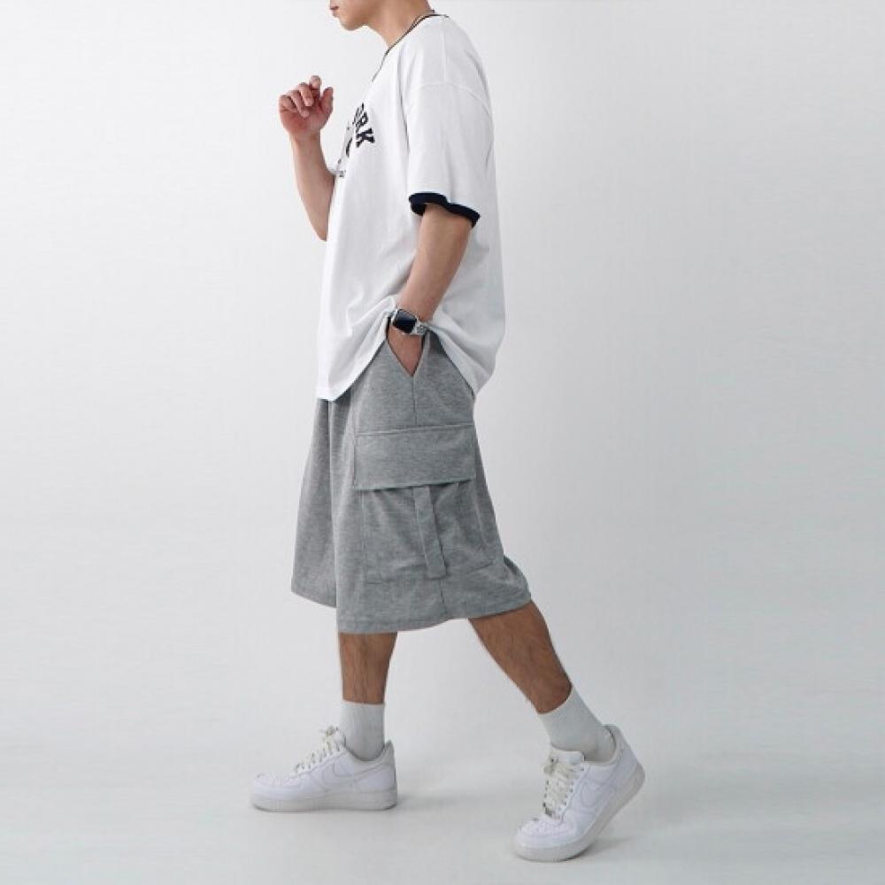 Onl Men Cargo Bermuda Pants 7 9 Length