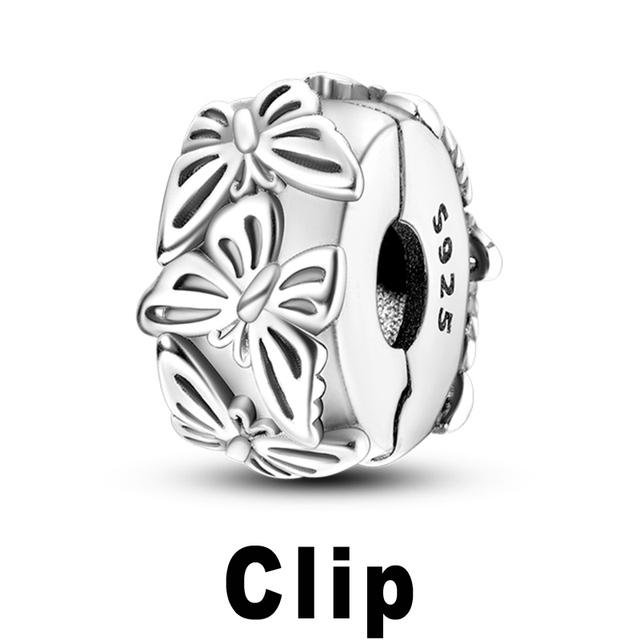 925 Серебряная бусина в виде совы, подходящая для браслета, медовая пчела, подвеска-подвеска со звездой для мальчиков и девочек, подвески-клипсы