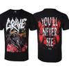 2026 Grave Youll Never See Pattern Printed Tshirt Unisex Unisex Short Sleeve Tee Summer New Classic Retro Band Tshirt Unisex