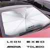Зонт-тент на лобовое стекло автомобиля Защита от солнца для автомобиля SEAT Ibiza Leon Arona Ateca Altea Arosa Exeo Tarraco Автоаксессуары