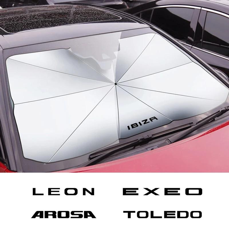 Зонт-тент на лобовое стекло автомобиля Защита от солнца для автомобиля SEAT Ibiza Leon Arona Ateca Altea Arosa Exeo Tarraco Автоаксессуары