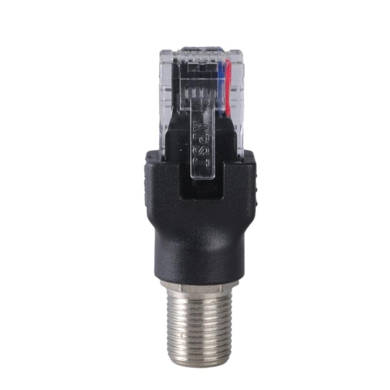 Преобразователи RF в RJ45 Разъемы RJ45 в RF Прямые коаксиальные разъемы F-мама на RJ45-папу Коаксиальные соединители-бочонки Адаптер-муфта