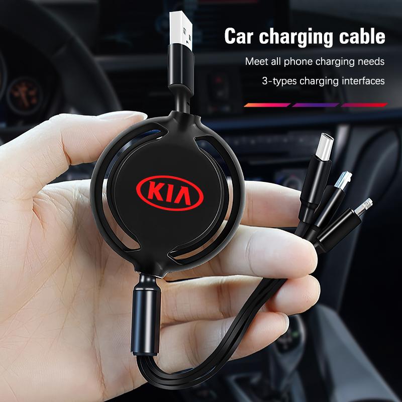 Мини-адаптер питания USB Type-C для автомобиля, скрытый, для KIA K3 Sportage Carnival K5 Seltos Pegas KX1 EV5 Sonet EV6 K4 EV3 Ceed K8