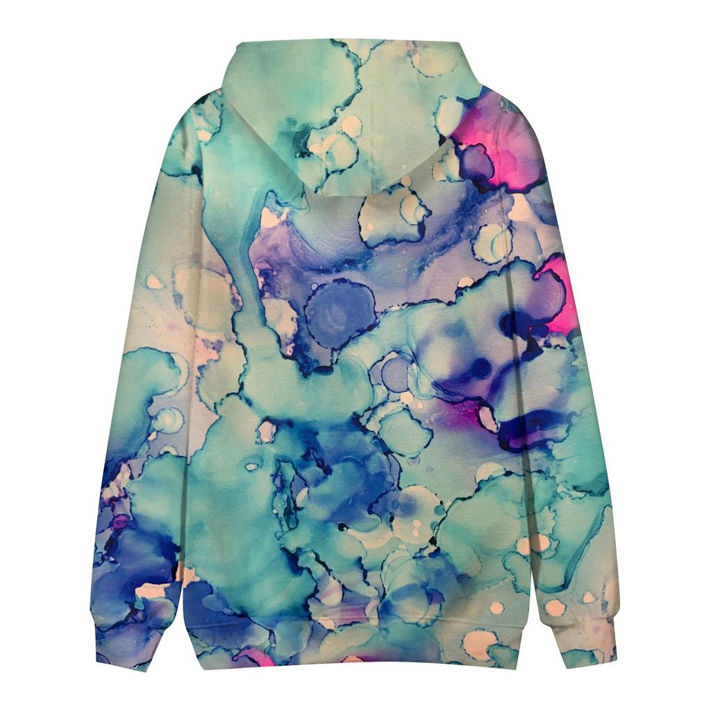 Men's Loose Printed Hooded Sweatshirt Men's Casual Fashion Sports Sweatshirt