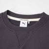 Puma Mmq Crew Sweatshirt Solid Color Casual Loose Long Sleeve Unisex Sweatshirt Charcoal 623052-13