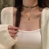Осеннее ожерелье-чокер из искусственной кожи с тигровым глазом и камнями, женское, для пожилых, изысканное, на шею, на ключицу