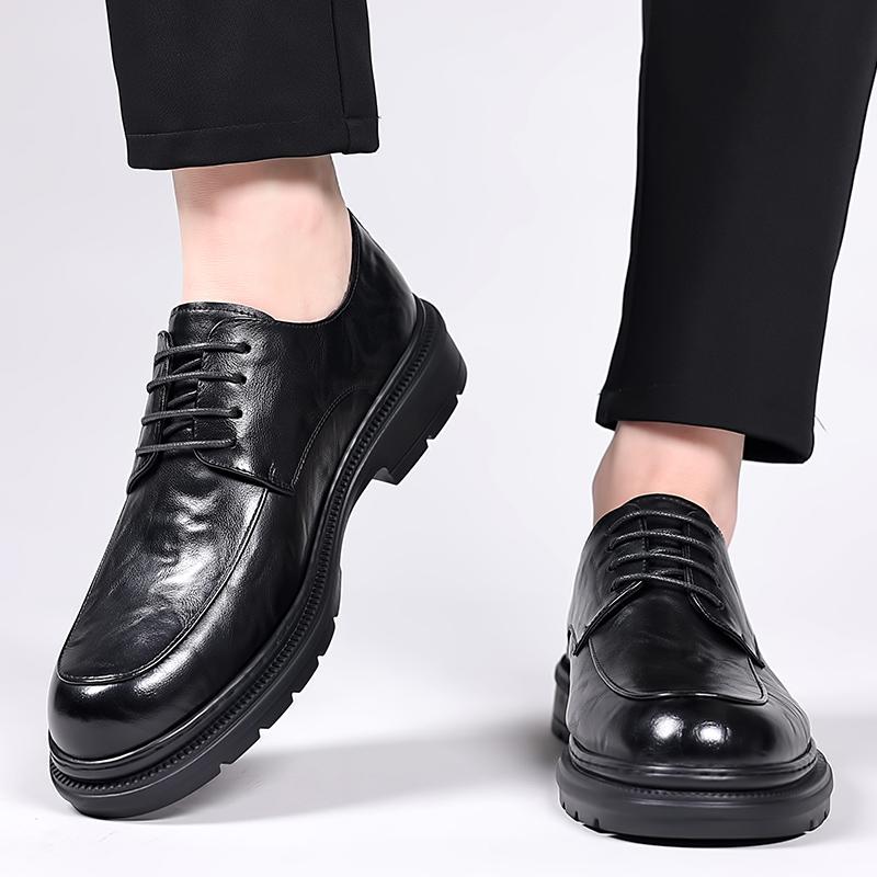 Классические мужские туфли, черные, коричневые, из натуральной кожи, оксфорды, деловые, на шнуровке, удобные, повседневные, нескользящие, для отдыха на природе