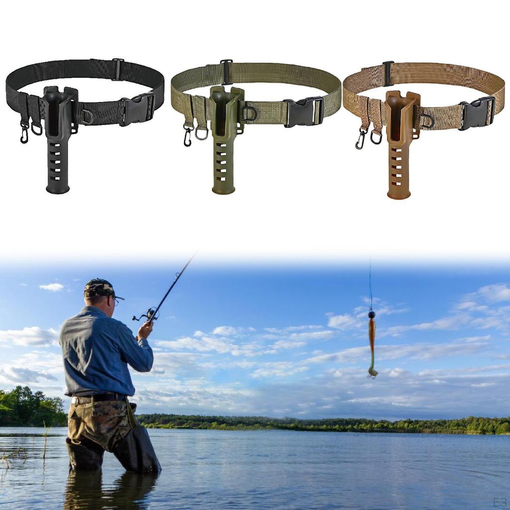 Fishing Rod Holder Adjustable Wading Belt Nylon Supplies Professional for
