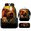 Jurassic Park European and American Retro Schoolbag First Grade~ Fourth Grade Bag Backpack