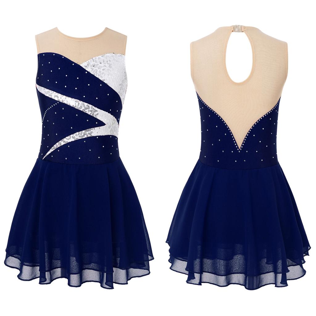 Платье для фигурного катания для детей, одежда для соревнований по фигурному катанию, танцевальные платья для девочек