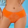 Сексуальные трусы-слипы средней посадки в стиле пэчворк с кружевным узором с вырезами, однотонные дышащие трусы, облегающие фигуру