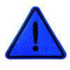 Triangle Exclamation Mark Reflective Warning Sign Car Sticker Night Driving Safety Reflective sticker for Car Anti-Collision