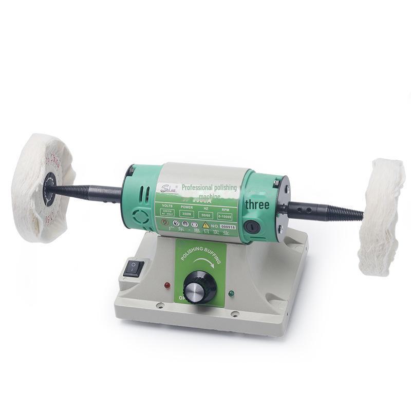 Регулируемый двухголовочный полировальный станок с тканевым кругом для шлифования золота, серебра, меди и железа.