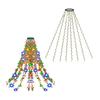 Christmas Tree Lights with Ring LED String Light with Remote Control Waterproof