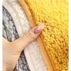 Solid color square plush seat cushion, office, restaurant seat cushion