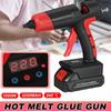 21V 1000W Cordless Electric Hot Melt Glue Guns Welding Hot Air Guns Plastic Temperature Adjustable Anti-scald Nozzle for Lithium Battery