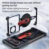 Hollow Borderless Magnetic MagSafe Aluminum Alloy Phone Case