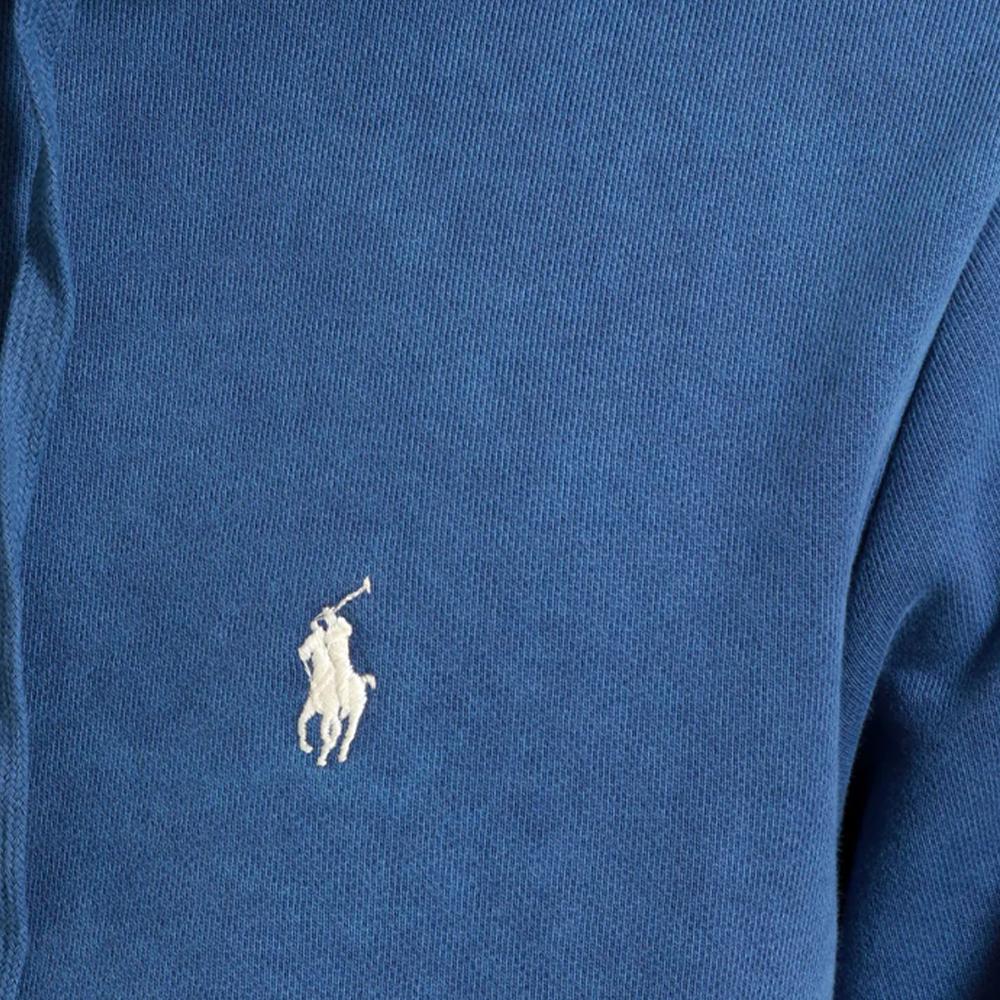 Polo Ralph Lauren однотонная толстовка с капюшоном и длинным рукавом мужская толстовка синяя 710916690-001