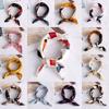 Elegant Hair Band Wrist Wrap Head-Neck Tie Handkerchief Bandana Silk Feel Satin Women Square Scarf