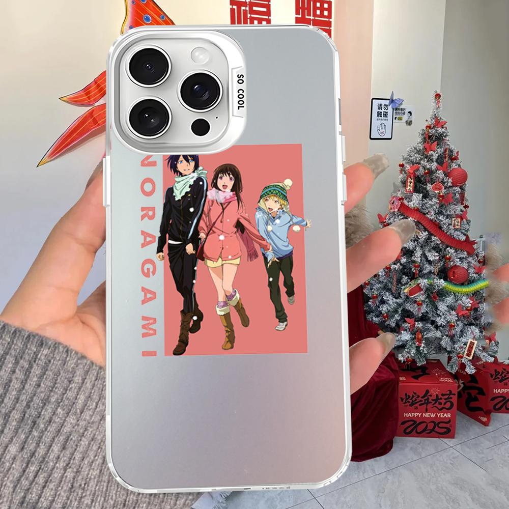 Японский Аниме Арт Чехол для Телефона Yato Noragami Для iPhone 16 15 14 13 12 11 Pro Max X XR XSMAX 8 7 Plus Матовый Ударопрочный Задний Чехол