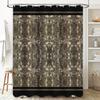 Роскошная винтажная шторка для душа для ванной комнаты, черный и золотой абстрактный дизайн, водонепроницаемая ткань, домашний декор, 3D-печать, шторки для ванны Али