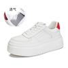 Foam Sole Leather Little White Shoes Women's 2025 Spring New Muffin Baseplate Shoes Platform Soft Leather Single Shoes Sports Women's Shoes