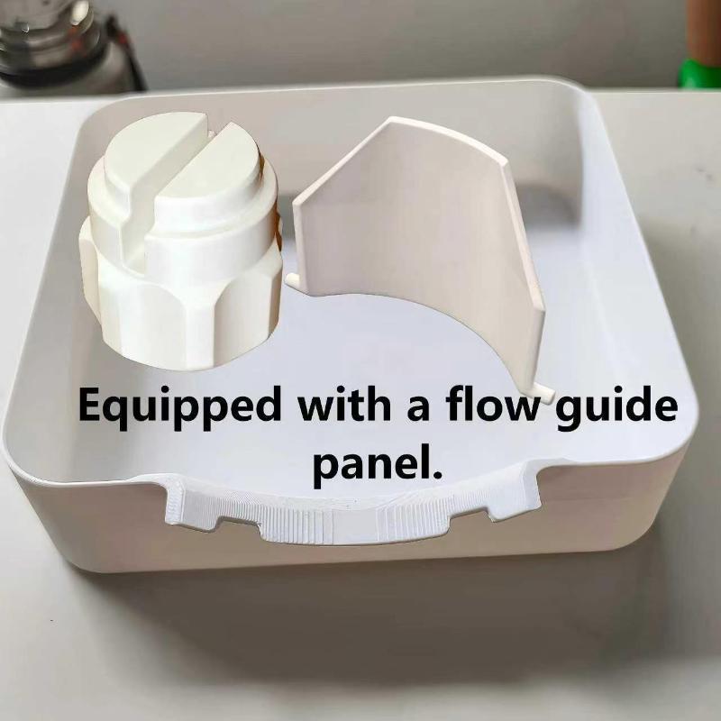 3D Printed Washing Machine Drain Drip Tray Water Resistant Stop Floor Spills Lint Collector for Dorm Laundry Use