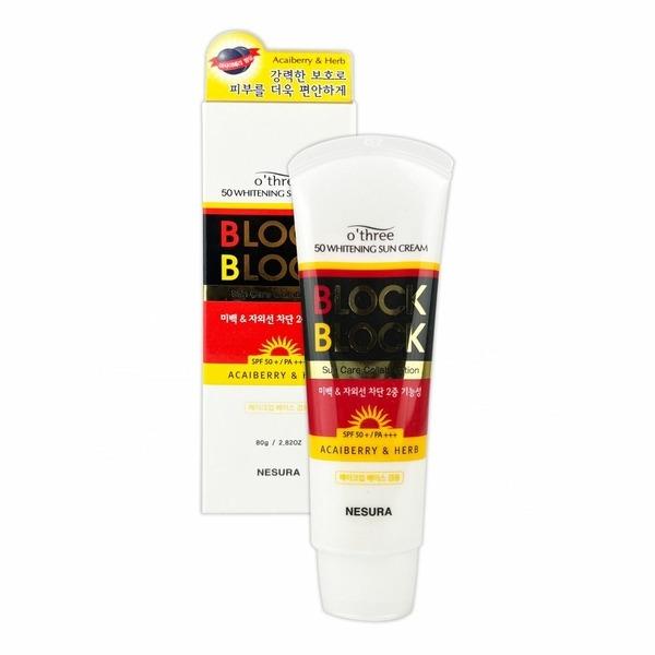Otri Block & Block 50 Отбеливающий солнцезащитный крем 80 г -O (WBFF34C)