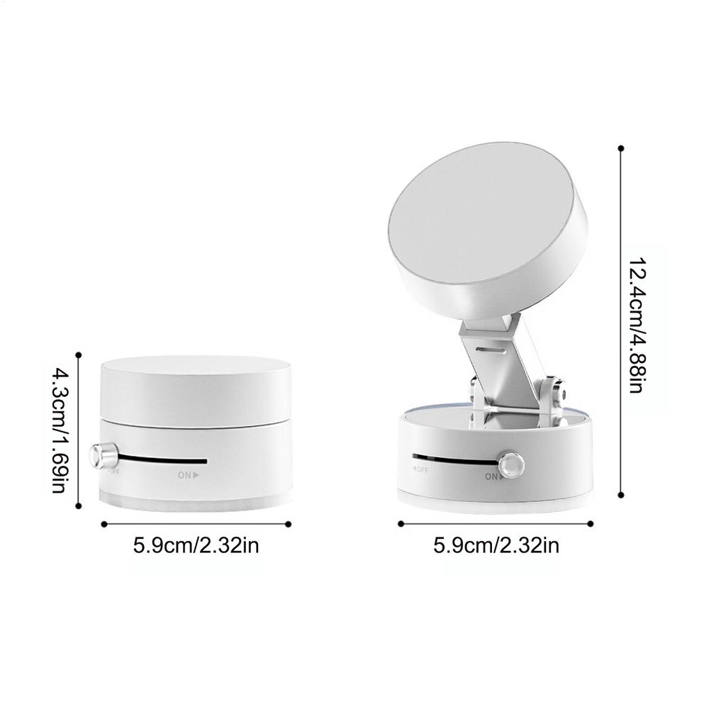 Double Sided Suction Cup Magnetic Phone Holder Car Mount Folding Storage Vacuum Suction Phone Holder For iphone HUAWEI Samsung