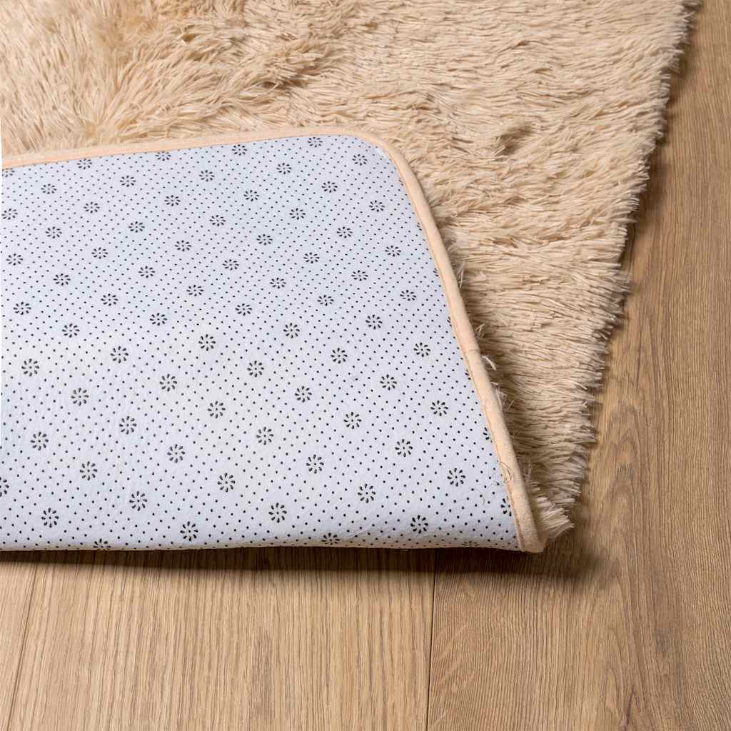 Shaggy Rug High Pile NAVARRA Beige 60 x 100 cm Polyester