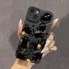 Стильный чехол для телефона с рисунком кошки для iPhone 15 14 13 12 11 x XR Xs SE2 SE 8 7 plus pro Max mini силиконовая задняя крышка