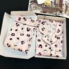 Набор пижам Hello Kitty с леопардовым принтом из ледяного шелка - Женский трехпредметный домашний костюм с коротким рукавом