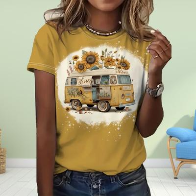 Модная женская футболка Coccinella Septempunctata с принтом, забавная повседневная футболка с круглым вырезом и короткими рукавами, летняя женская футболка