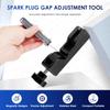 Инструмент для измерения зазора свечей зажигания, универсальный, регулируемый зазор свечей зажигания, компрессия электродов 10 мм, 12 мм, 14 мм, 16 мм, комплект для измерения мощности с щупом