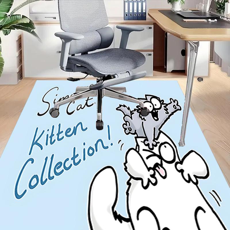 1PC Simon's Cat Kitten Collection! Carpet Ultra Soft, Thick & Absorbent, Non Slip Machine Washable Mat for Entryway
