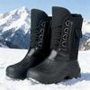 Хлопковые туфли мужские новые зимние бархатные утолщенные высокие сноубутсы водонепроницаемые и нескользящие хлопковые ботинки на одной педали