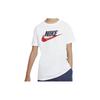 Sportswear Logo Casual Short Sleeve T-Shirt Kids Tops White AR5252-107