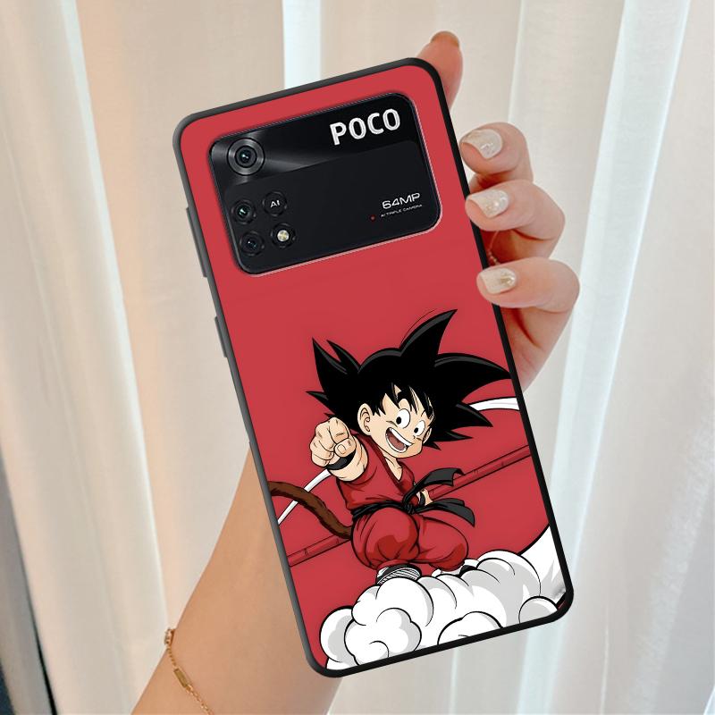 Чехол-бампер Dragon Ball Son Goku Cloud Black для Xiaomi Poco F1 F3 X3 X4 X5 X7 Pro C61 C40 C50 M5 C71 M3 M4 M7 Pro C75