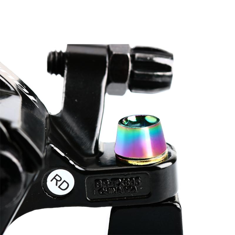 6 Pcs Bicycle Disc Brake Caliper Bolt Clamp Fixed Screws M6*18MM Titanium-plated Colorful Steel For MTB Mountain Bike