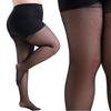 Женские большие размеры 4XL Колготки с высокой талией, сетчатый узор в форме ромбов, прозрачные, эластичные, женские, черные, нейлоновые, чулочно-носочные изделия