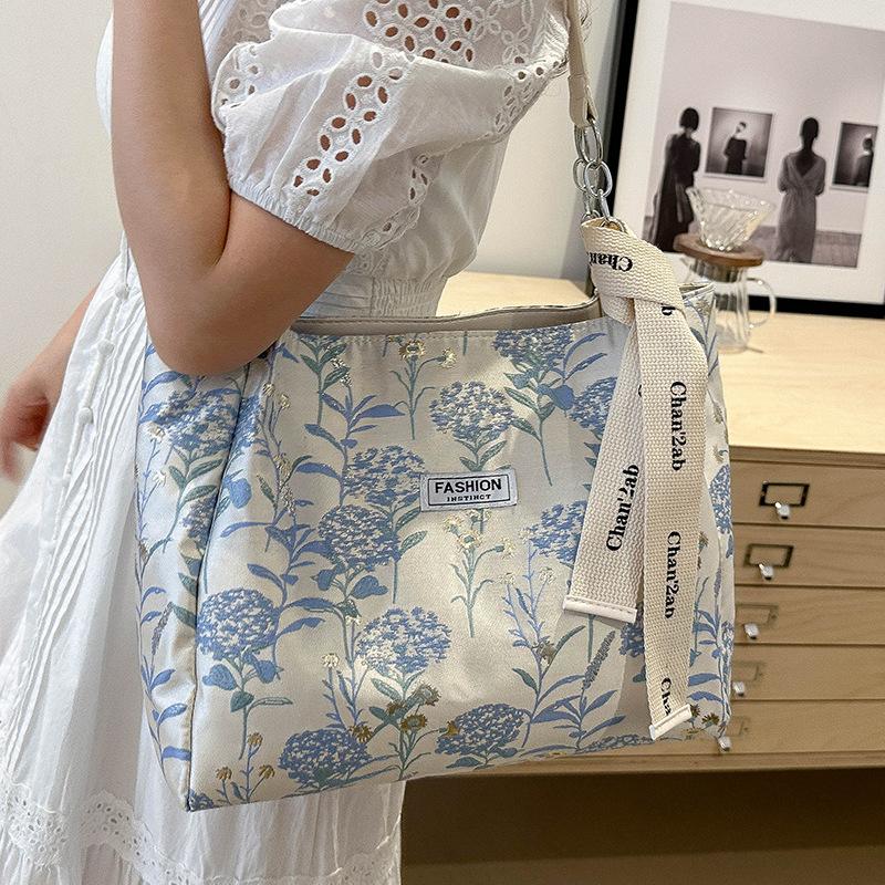 Большая вместительная сумка в китайском стиле для женщин, новая модная сумка-тоут для женщин, сумка через плечо для учеников старших классов