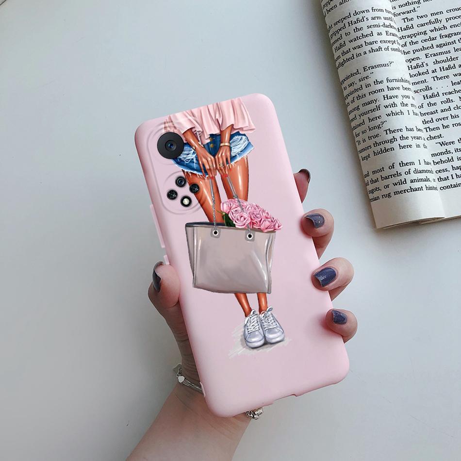 For Honor 50 Case For Huawei Honor 50 Nova 9 SE Cover Coque Super Mom Baby Fashion Girls Silicone Phone Bumper for Honor 50 Case