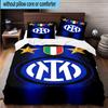 3pcs F.C. Internazionale Milano Printed Bedding Set Duvet Cover Closure Includes 1 Duvet Cover & 2 Pillowcases Bedding Sets Home Decor Gifts