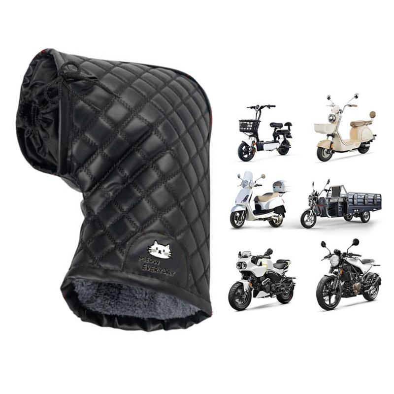 Universal Handlebar Gloves Mittens Suitable for Scooters Mopeds E Bikes Snow Riding Daily Commute and Fitness Use 2 Pack