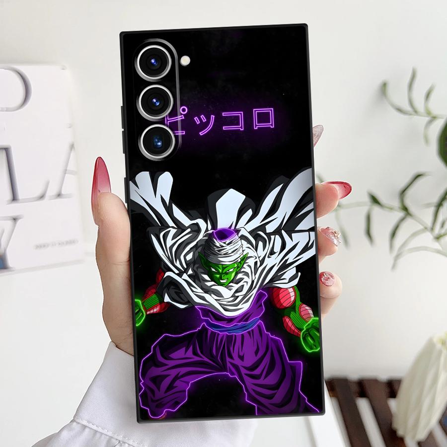 Черный Мягкий Чехол для Телефона для Samsung Galaxy S20 S23 Ultra S24 Plus S21 FE S25 Edge Dragon Ball Goten Goku